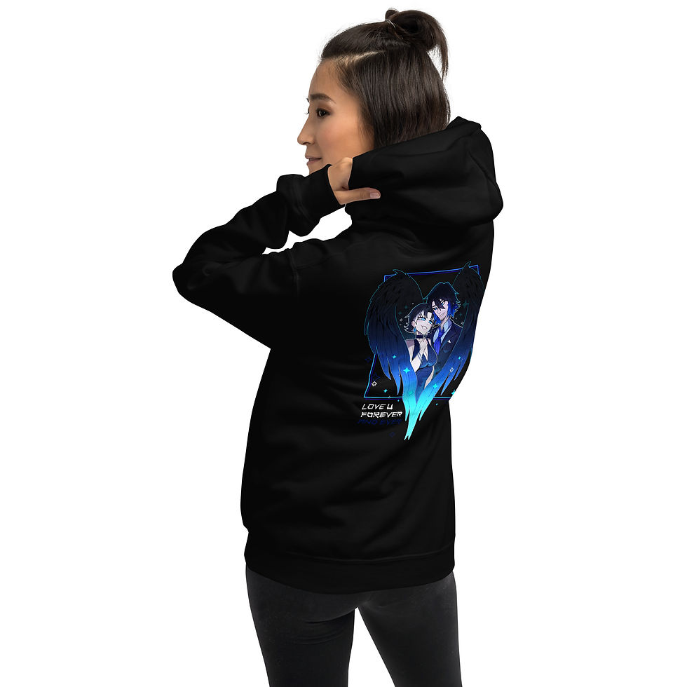 Thumbnail: anime character with blue wings hoodie