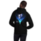 anime character with blue wings hoodie