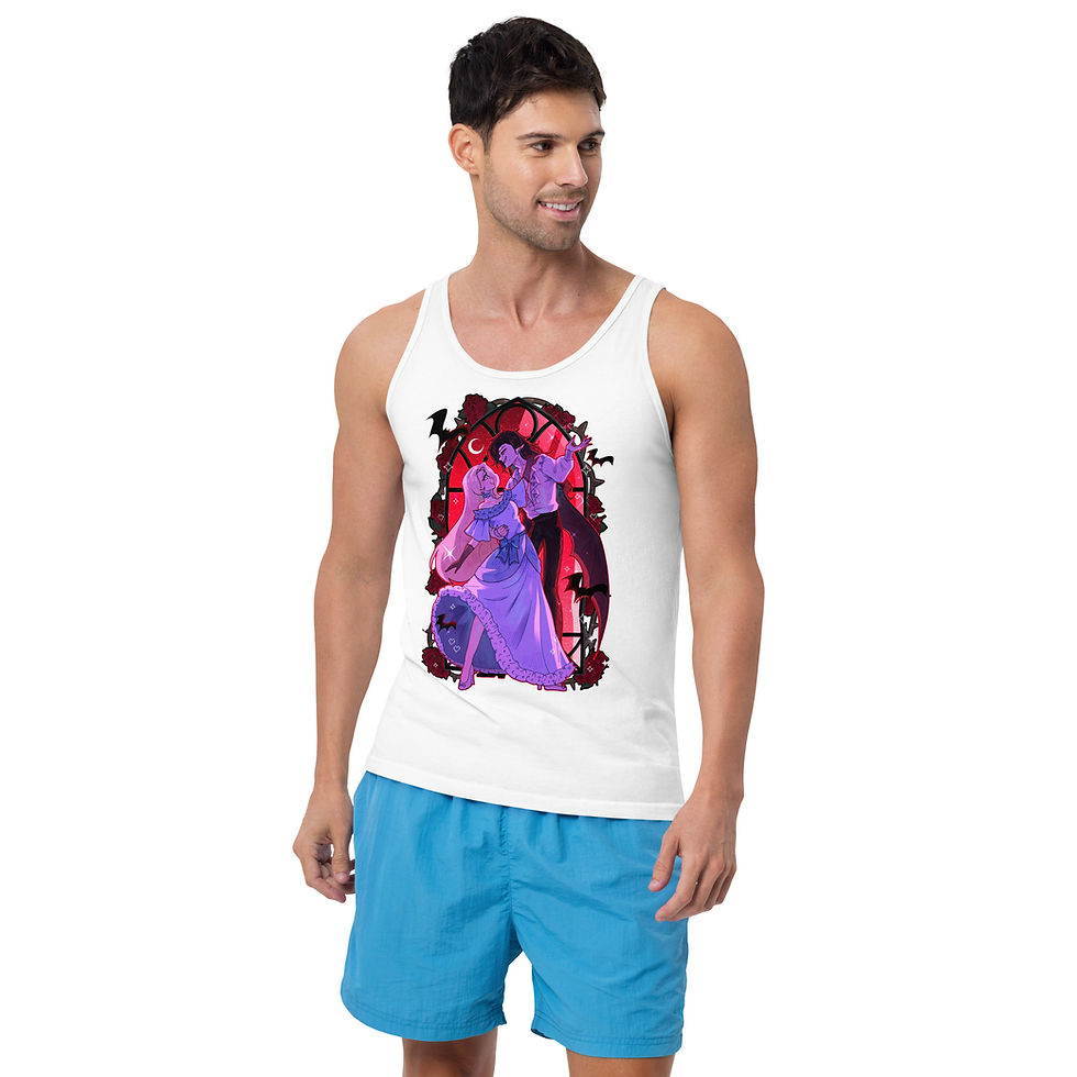 Thumbnail: vampire couple aesthetic tank top