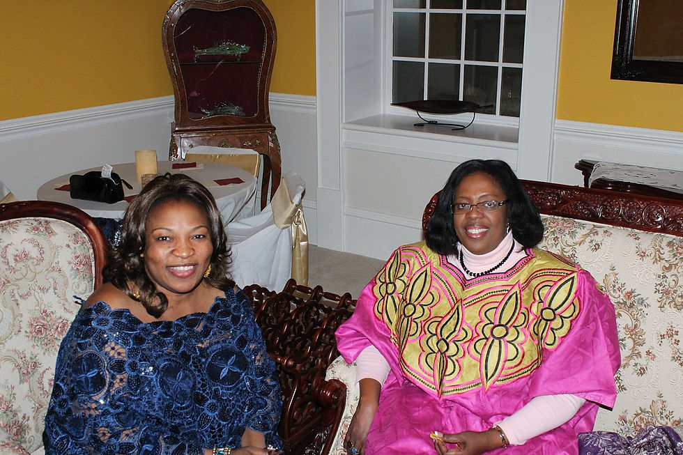 Fumi with Ambassador Amina Ali- AU