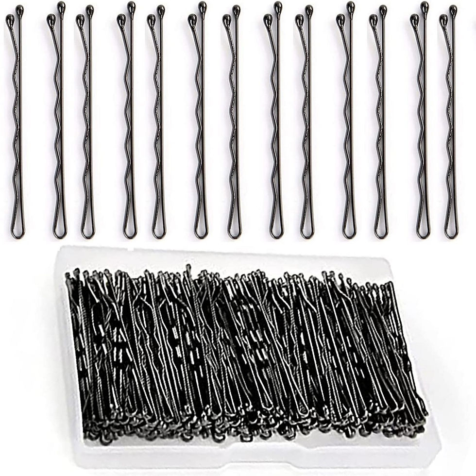 100 pcs Bobby Hair Pins Big Thick Black Ball tip Metal