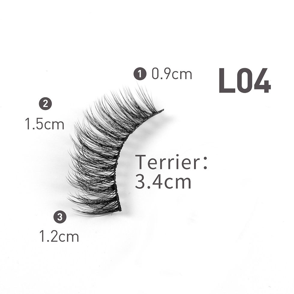 Thumbnail: Eyelash set 3D false long and natural eye makeup 10 pairs - L04