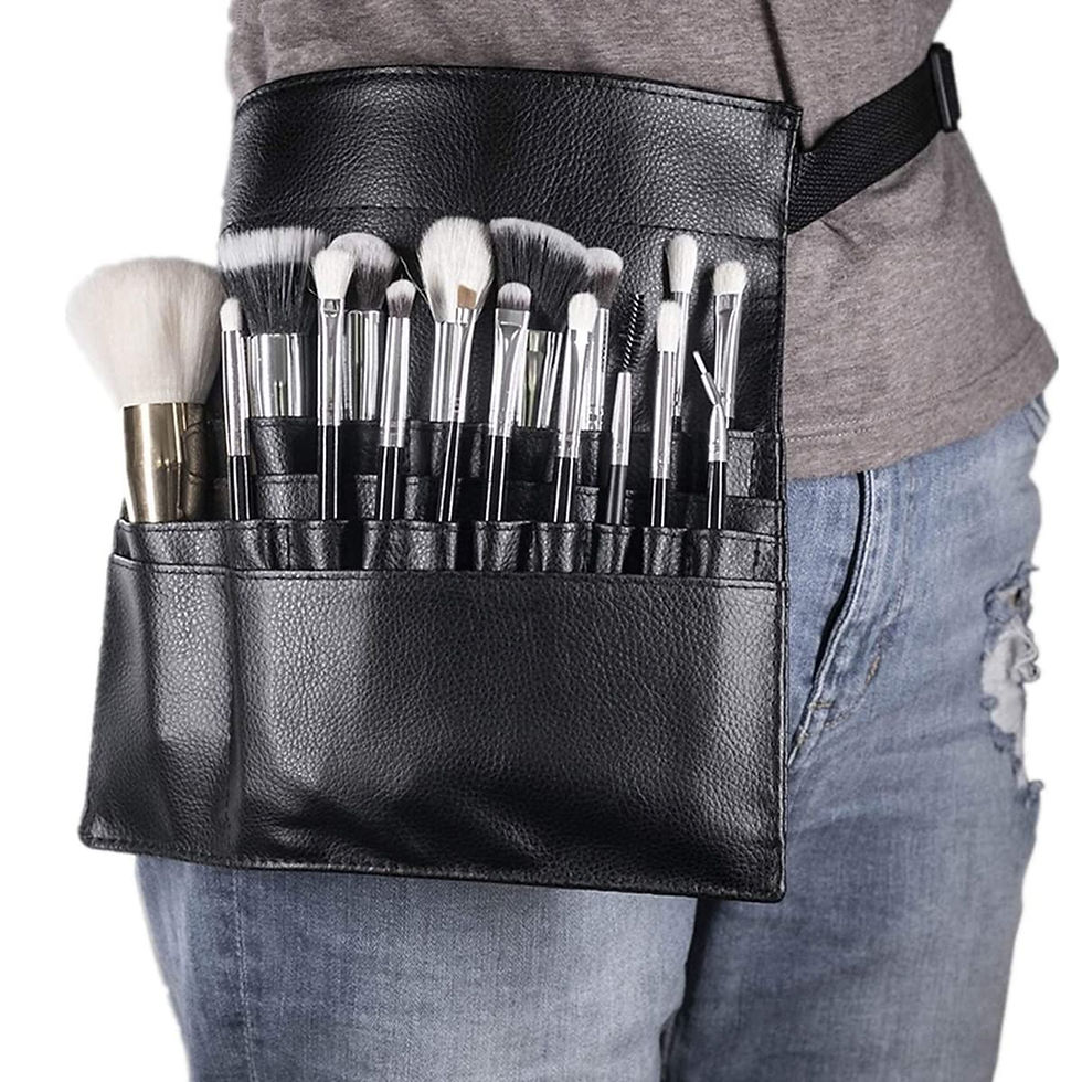 Thumbnail: Makeup Brush Holder Pouch Belt Waist Strap Organizer 22 pockets