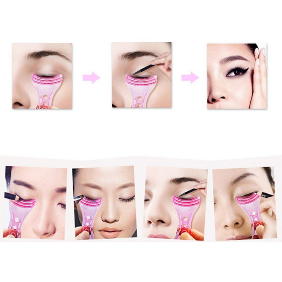 Thumbnail: Eyeliner Guide Stencil Reusable Makeup Guide Template Shaper