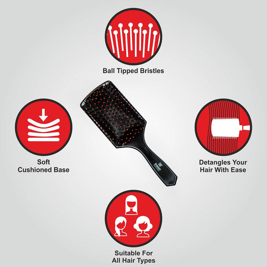 Thumbnail: Paddle Brush B-095(1pcs) Color May Vary