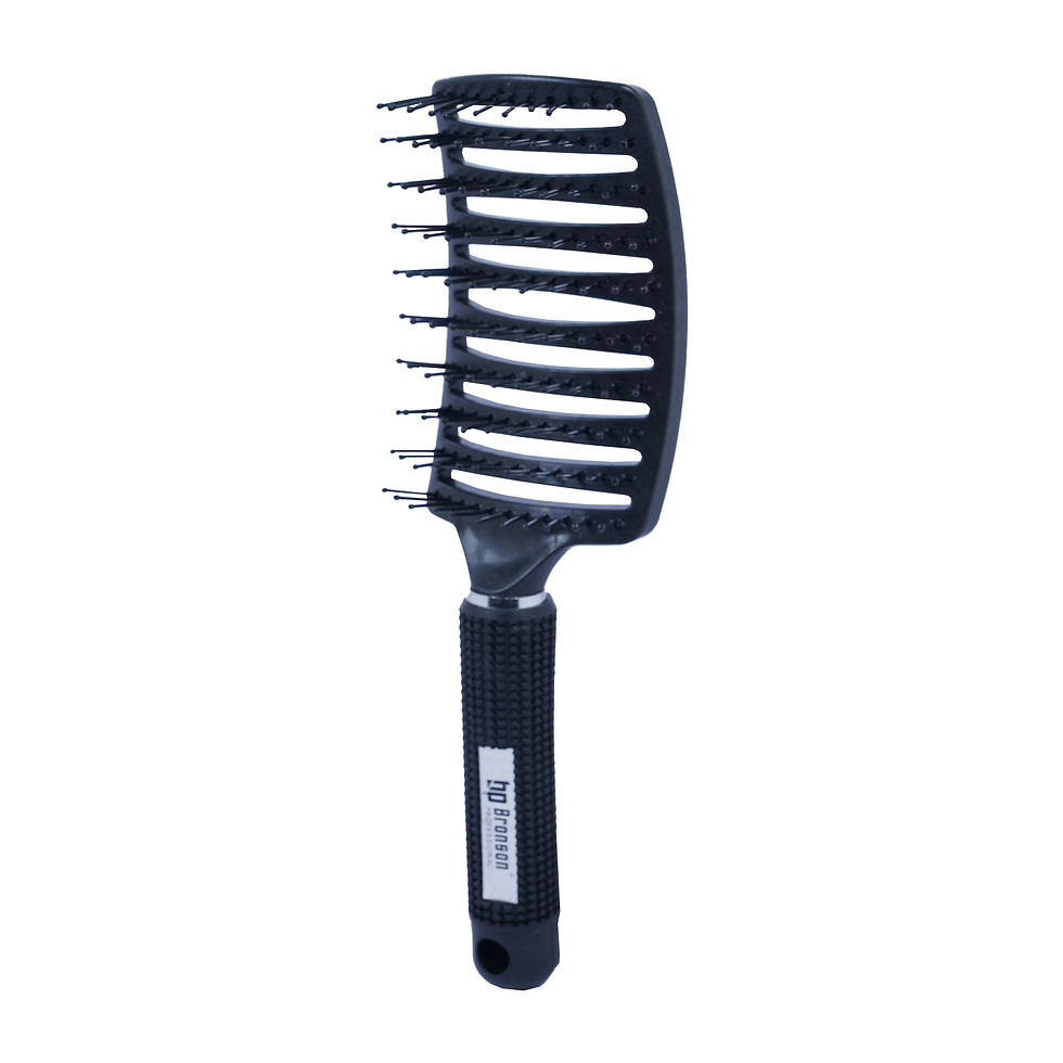 Paddle Hair Brush Vented for detangling and instant hair volume (black)