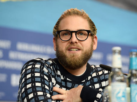 Kenya Barris and Jonah Hill at a comedy feature of Netflix