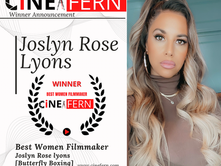 Cine Fern Awards Joslyn Rose Lyons Best Women Filmmaker Award