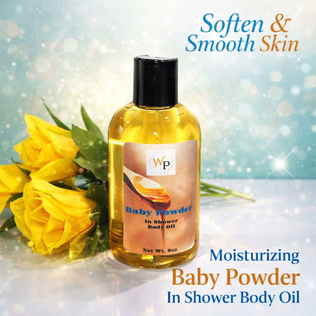 Baby Powder In Shower Oil 8oz
