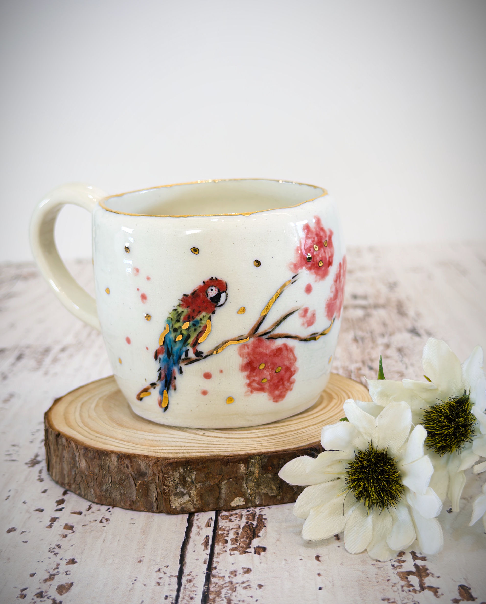 Caneca arara Vermelha