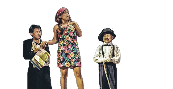 actores en escena