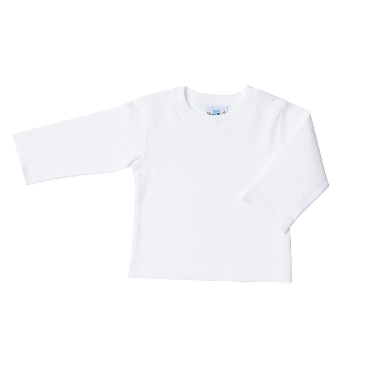 Blossom Organic White Plain Tee-Longsleeve 4-6
