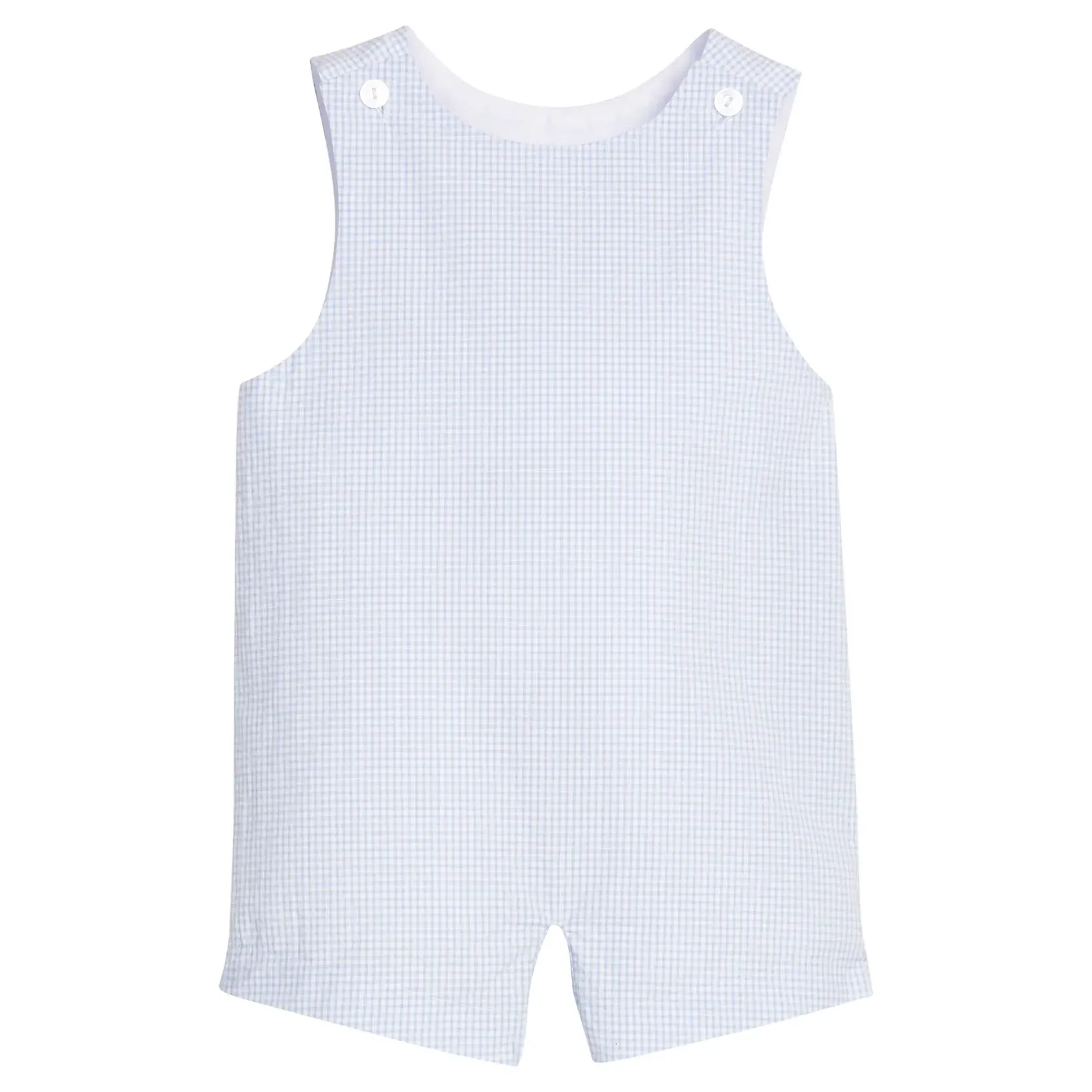 Little English Vintage Jon Jon in Light Blue Seersucker Gingham