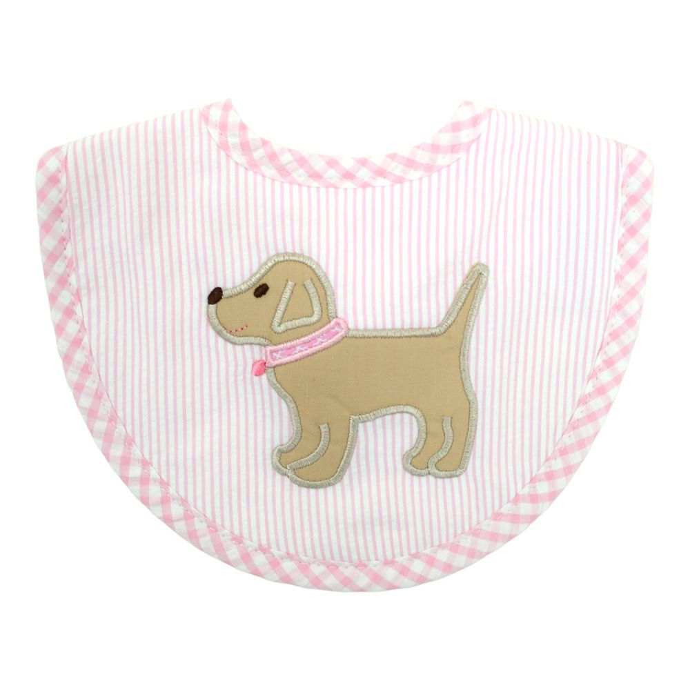 3 Marthas Pink Puppy Medium Bib