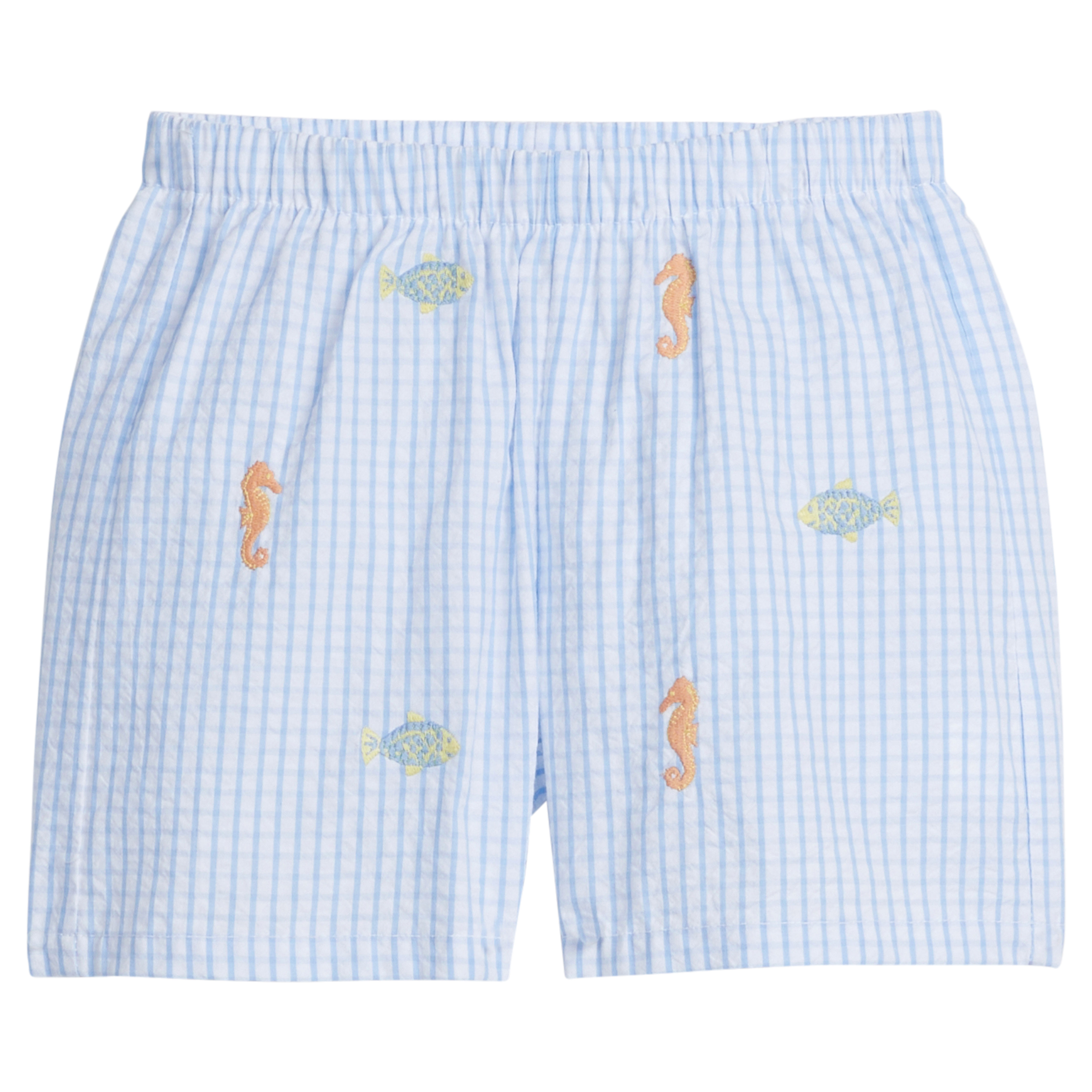 Little English Embroidered Basic Short Fish 2t, 3t