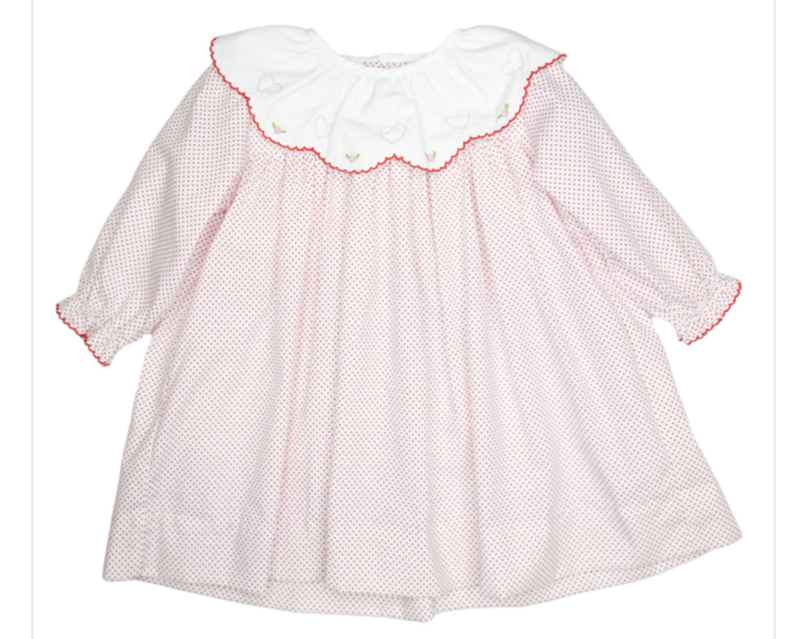 Petit Ami Heart Dress 12mo