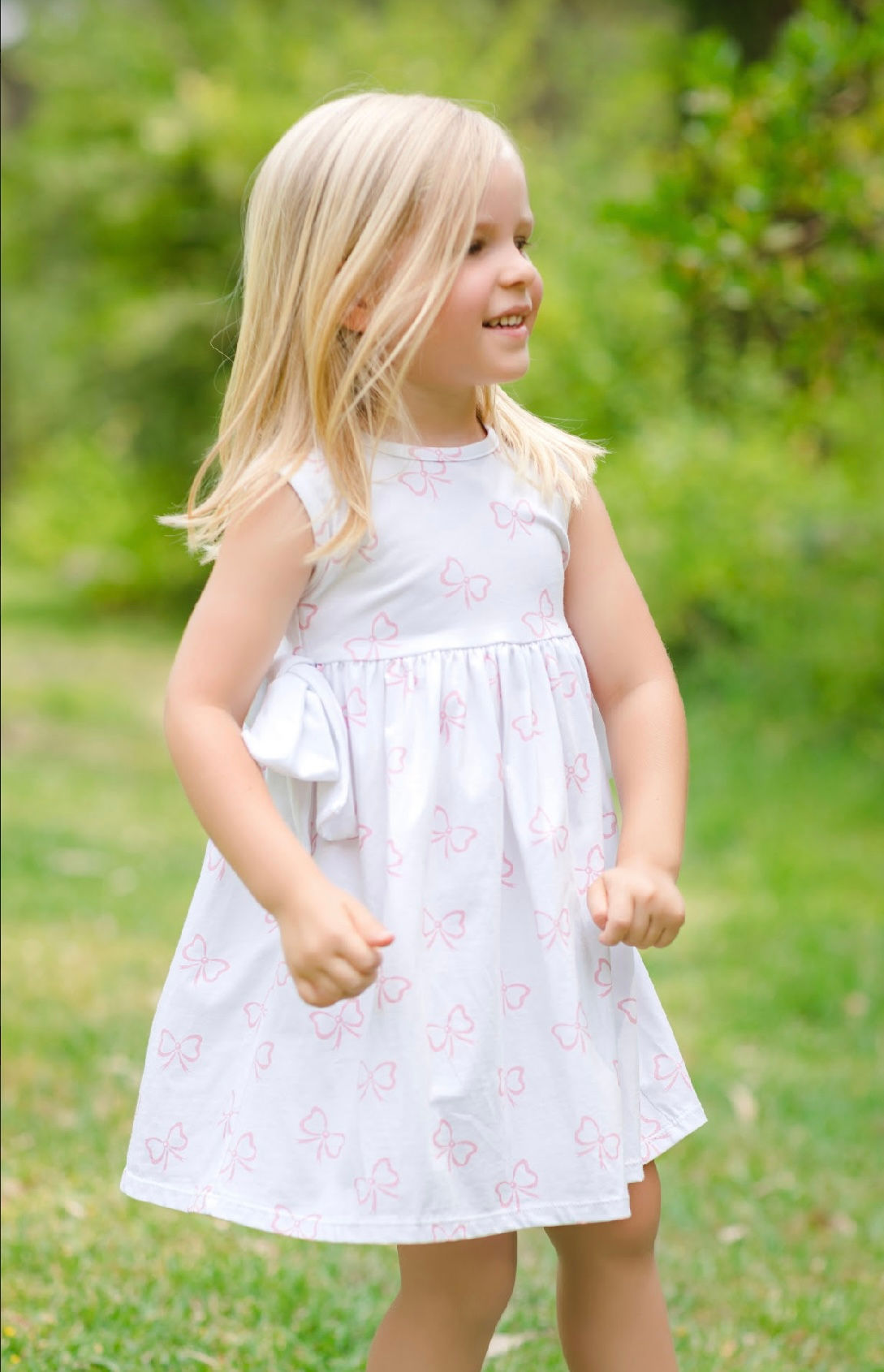 Sal & Pimenta Pink Bows A-Line Dress