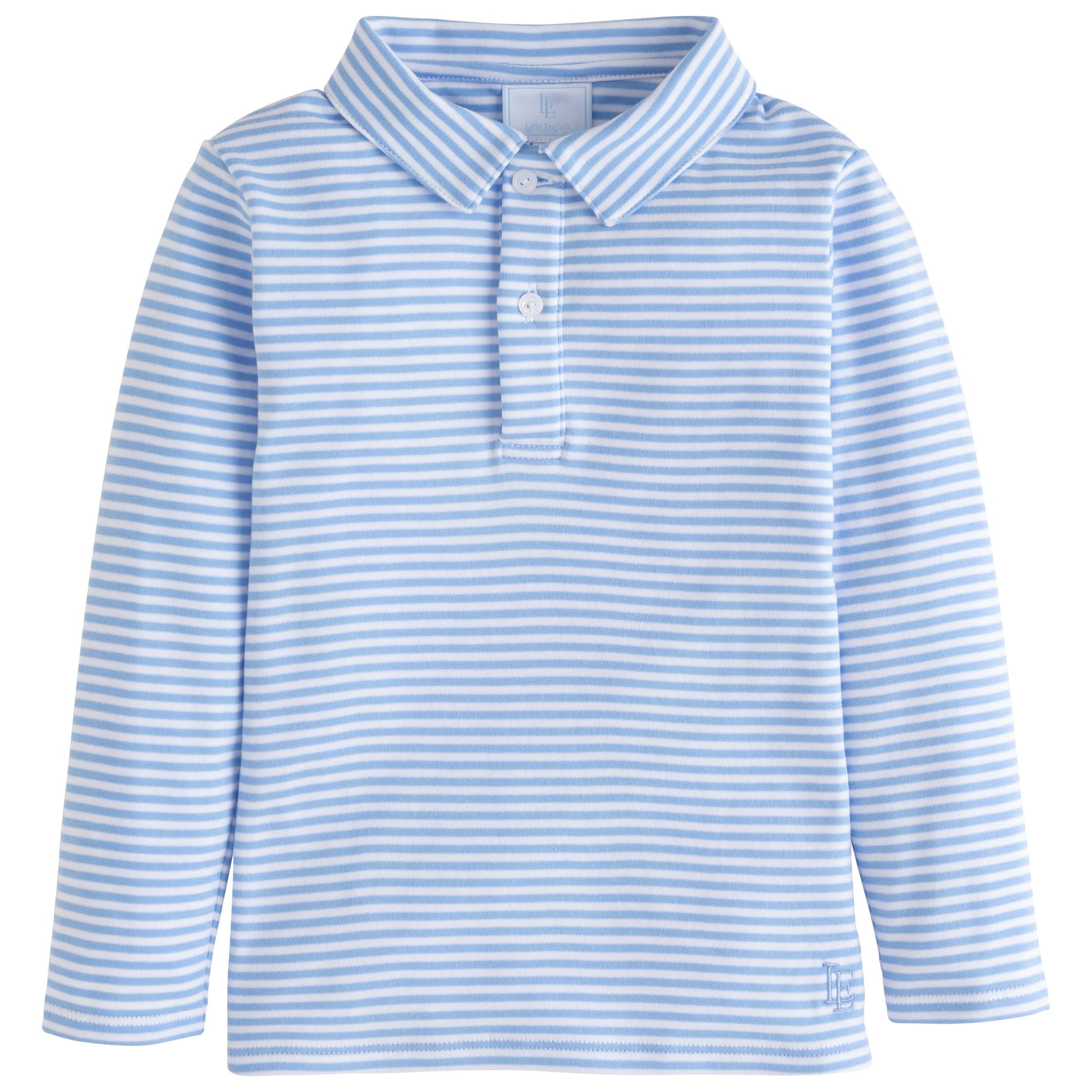 Little English Light Blue Striped Polo 18 mo-8