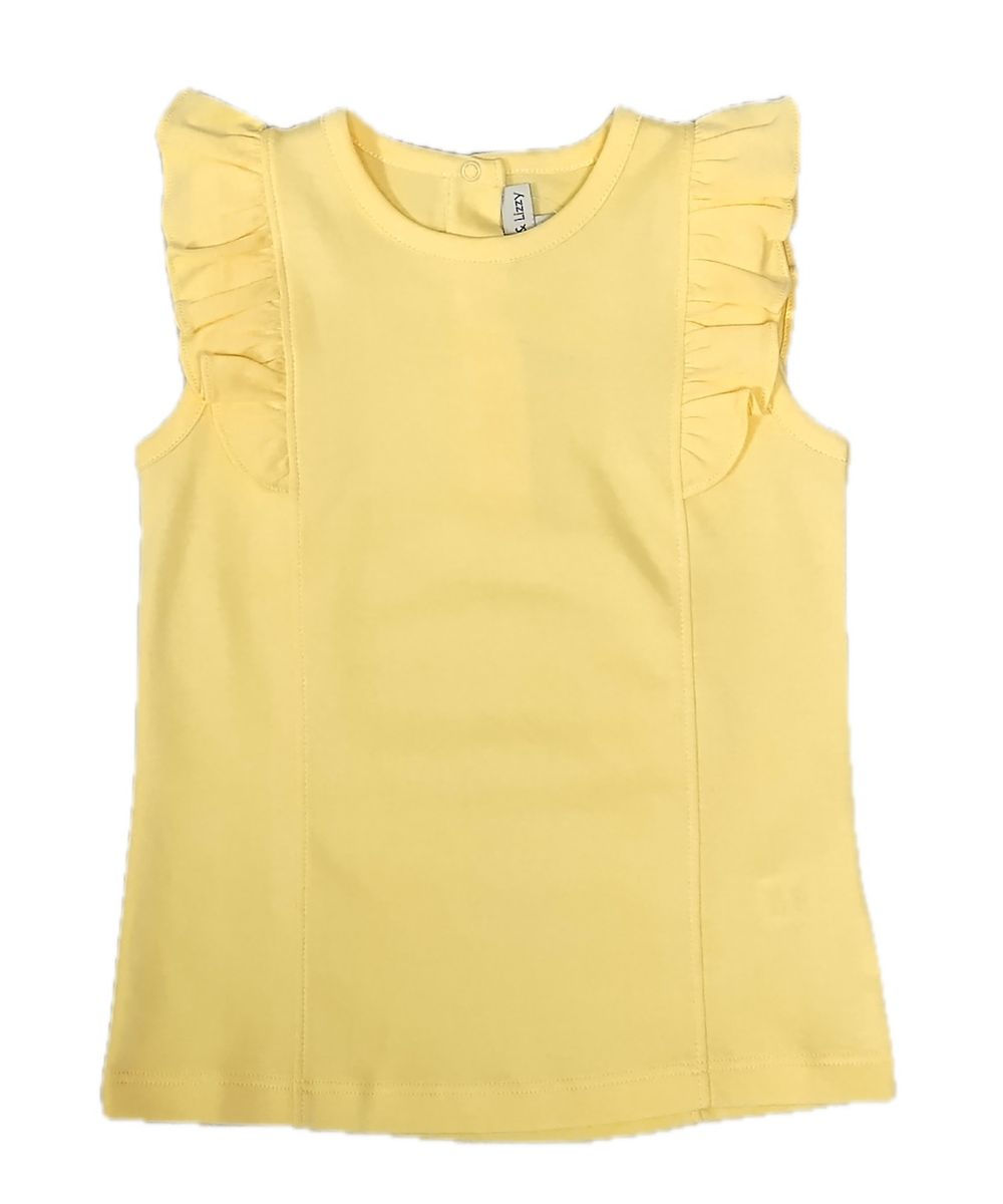 Marco and Lizzy Positano Yellow Pima Top