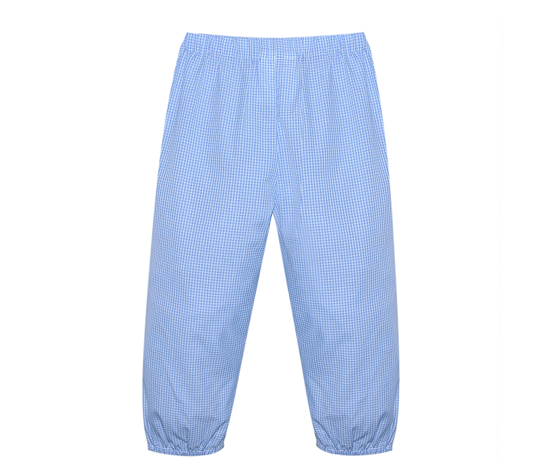 Remember Nguyen Blue Gingham Banded Pant 18m