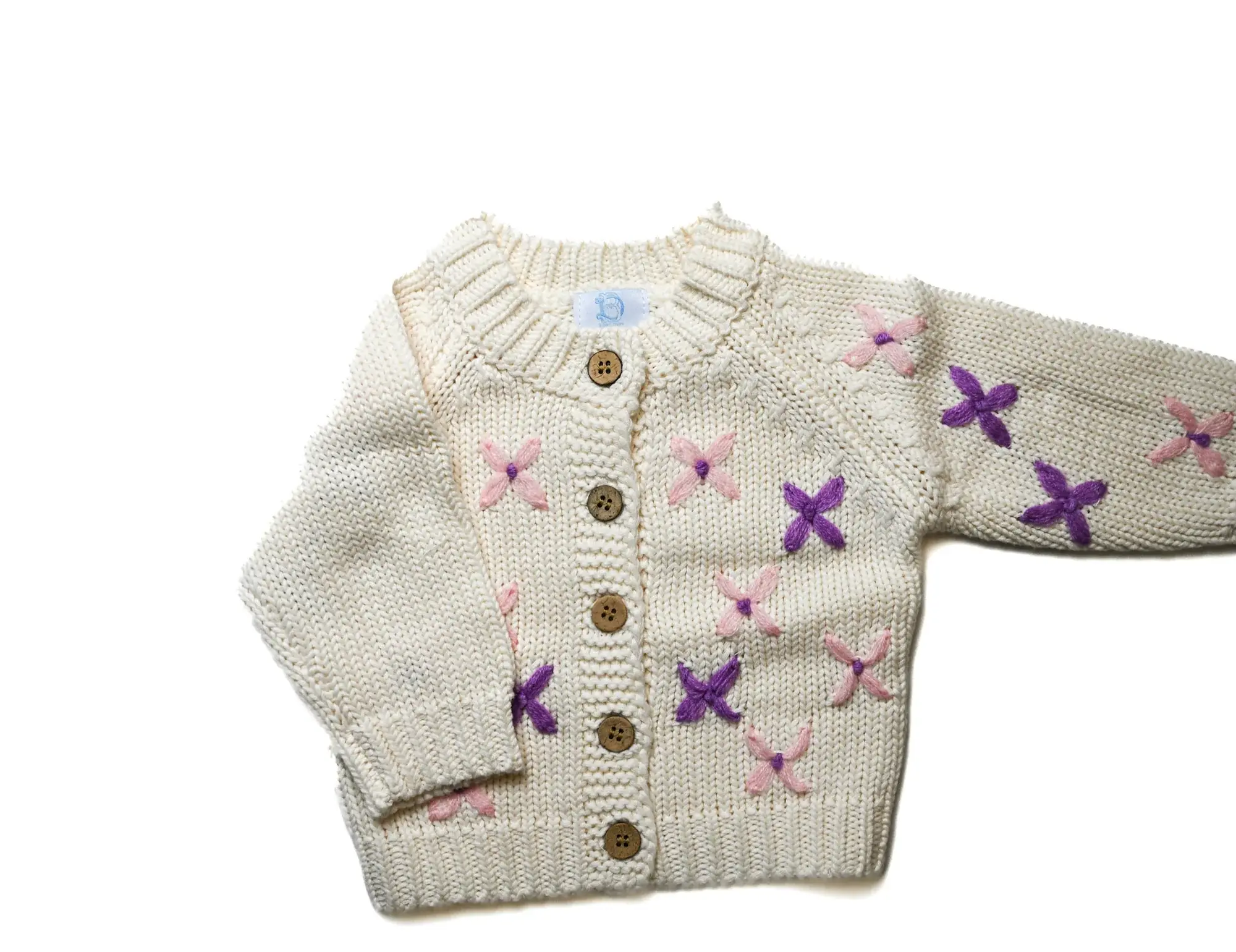 Baby Dunn Garden Flutters Cardigan Sweater