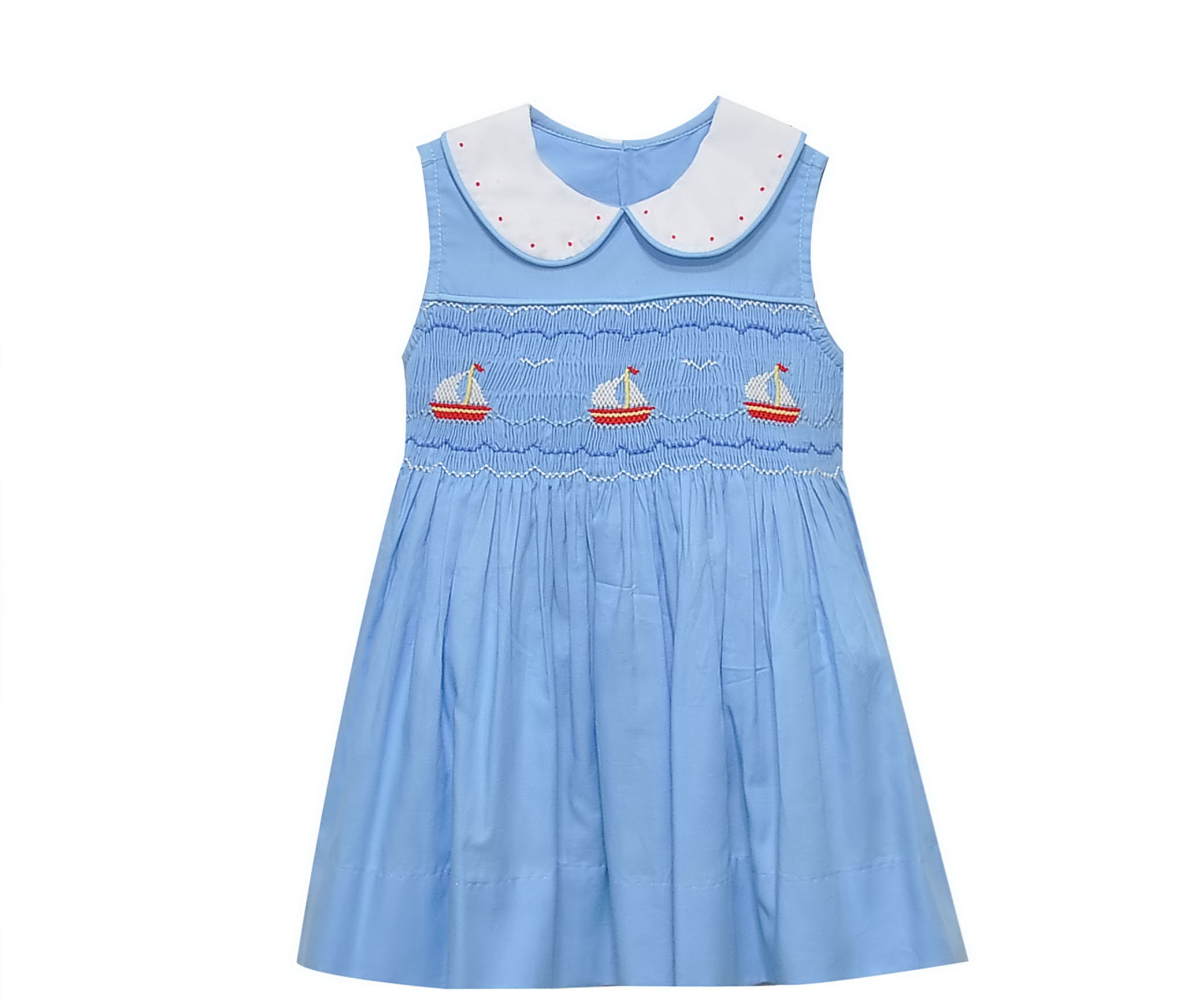 Remember Nguyen Smocked at Sea Dress 2t,5,6