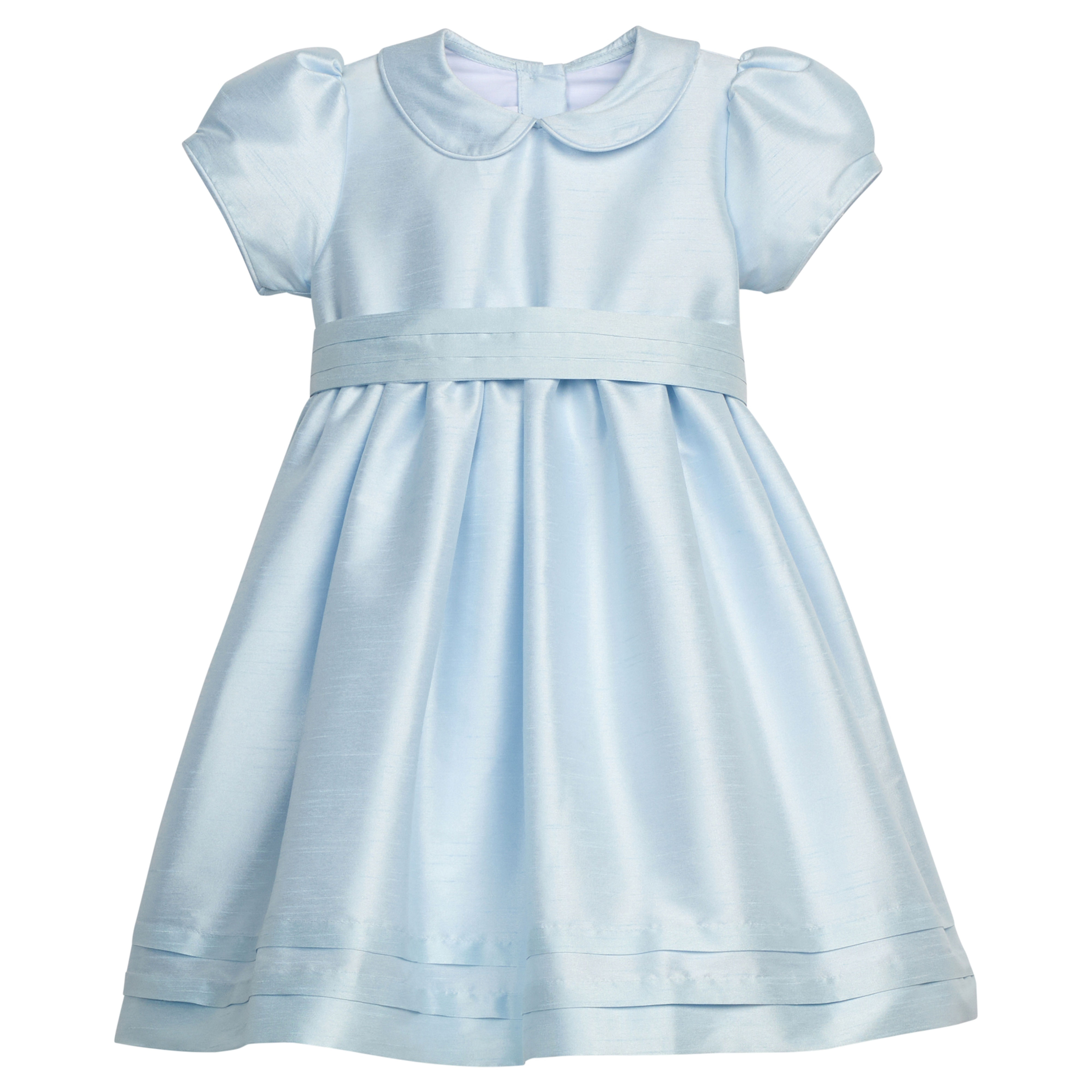 Little English Light Blue Peter Pan Formal Dress with Sash