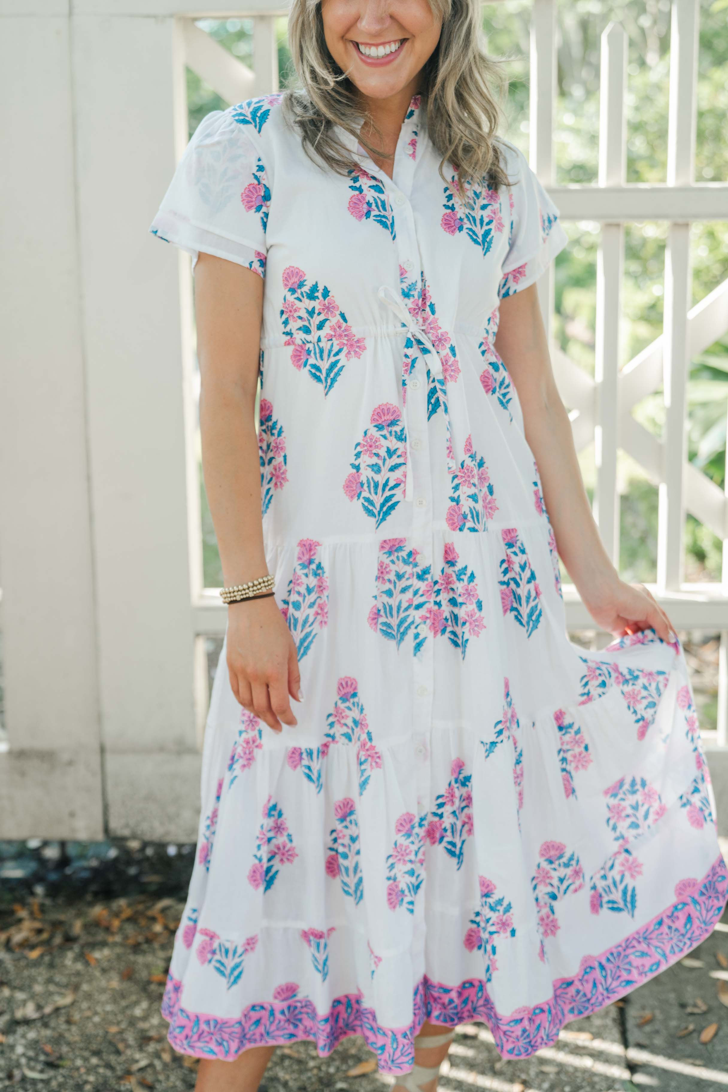 Victoria Dunn Bermuda Magnolia Flutter Dress