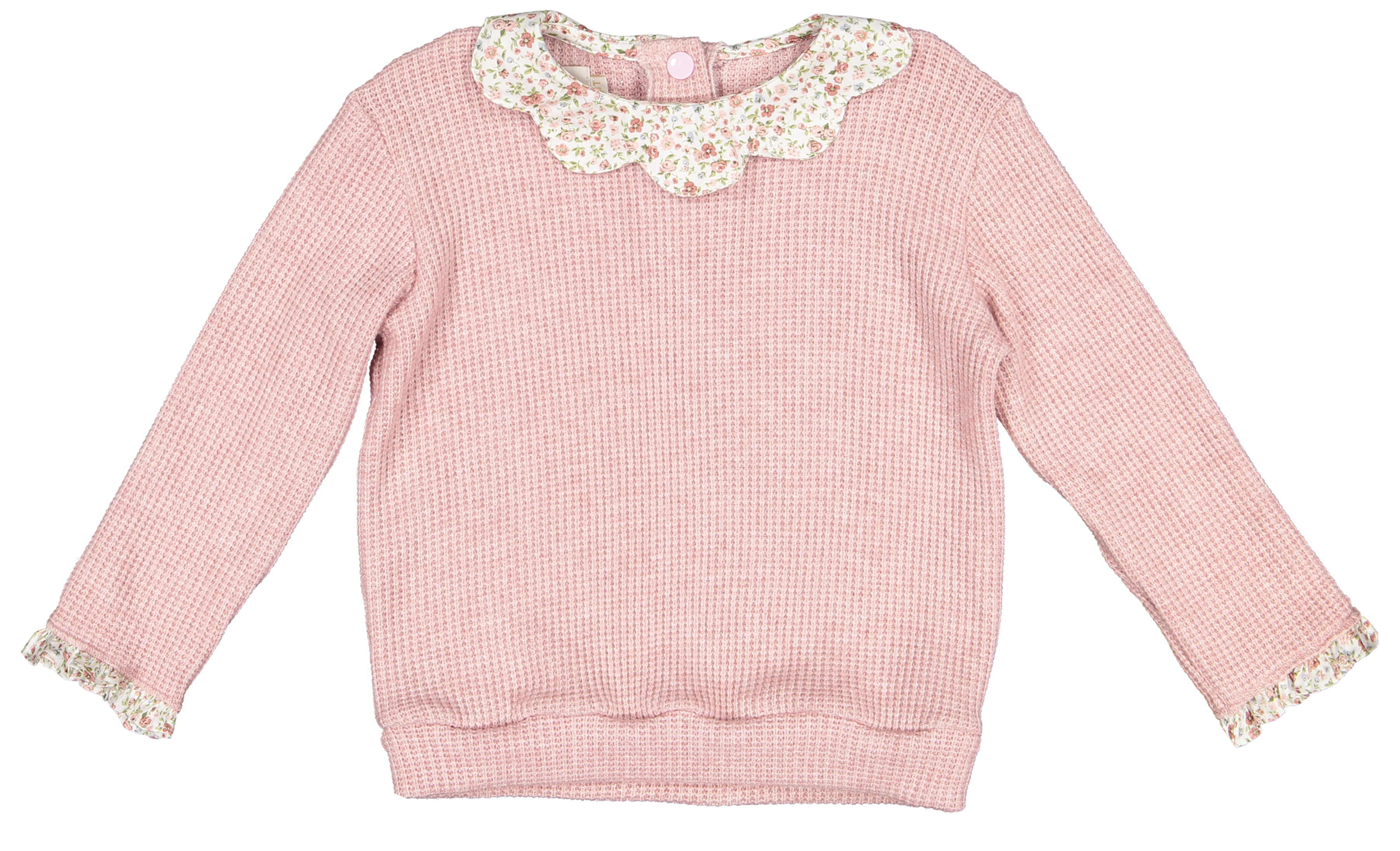Sal & Pimenta Pink Snowflowers Sweater 5