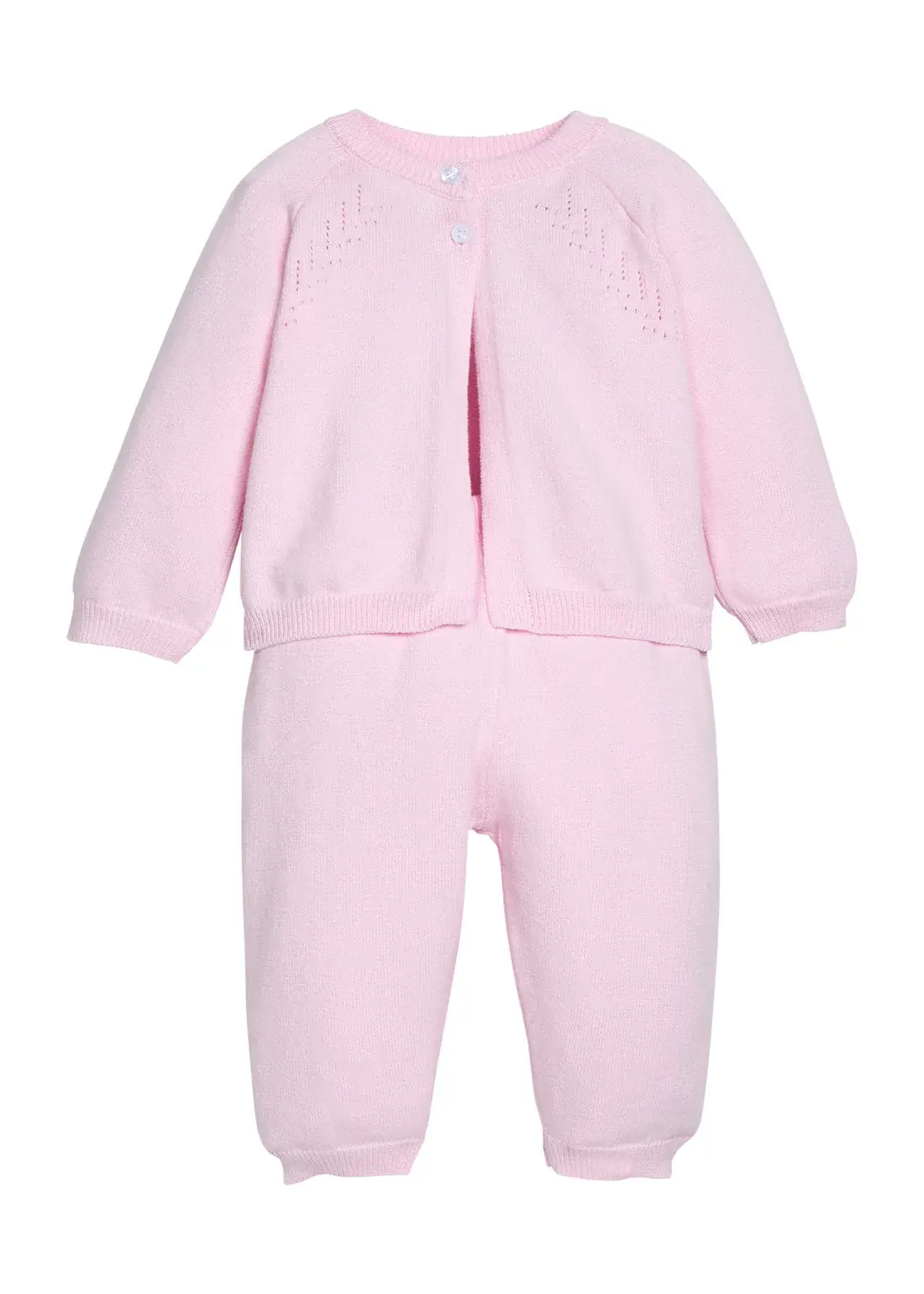 Little English Pointelle Set in Light Pink