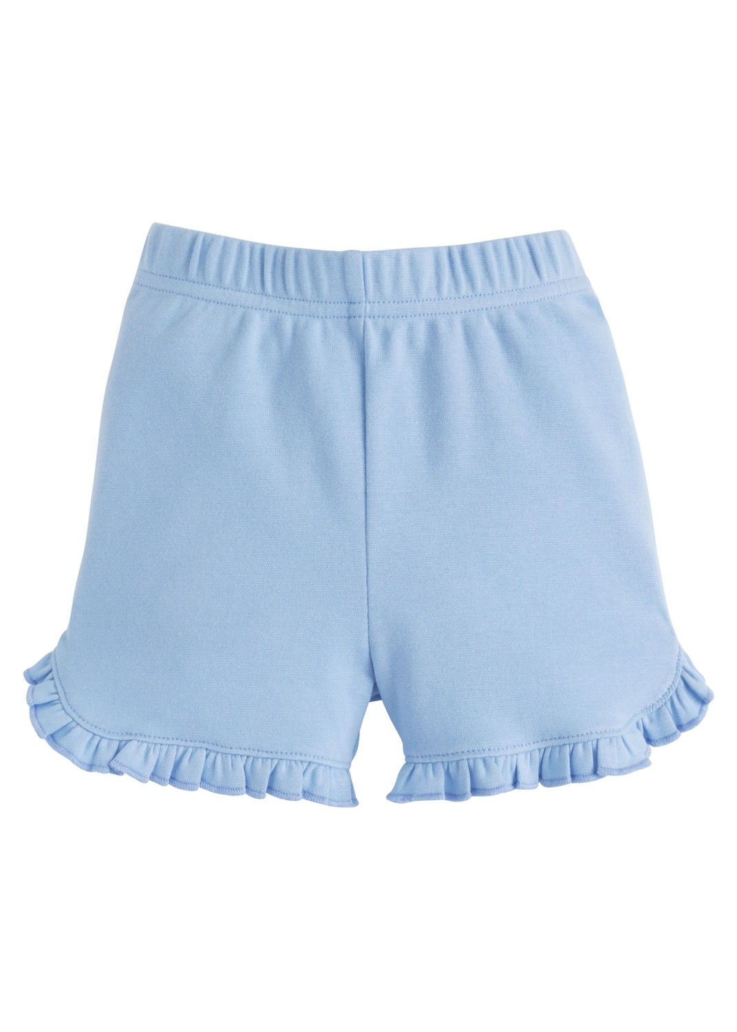 Little English Light Blue Tulip Knit Short 7,8