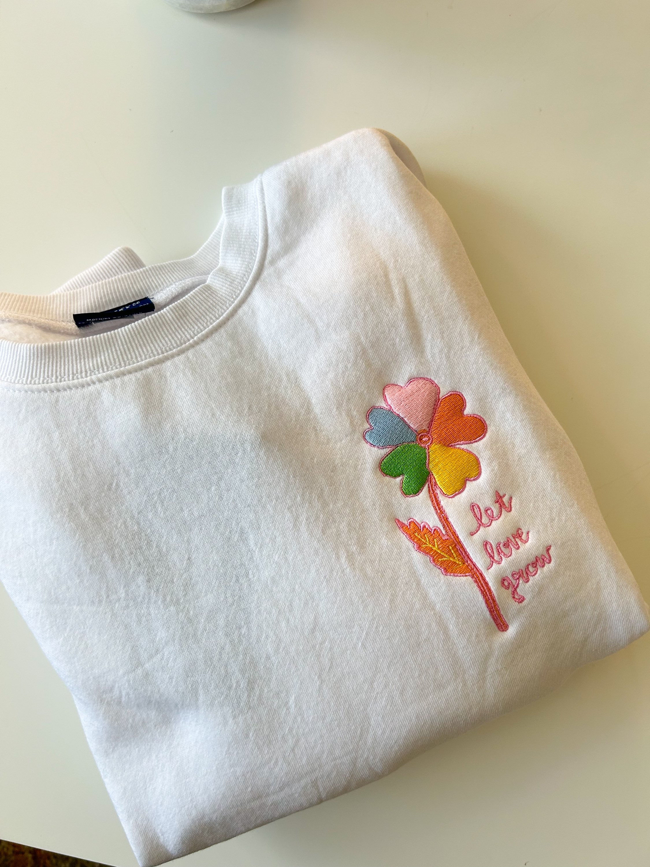 Let love grow sweatshirt 