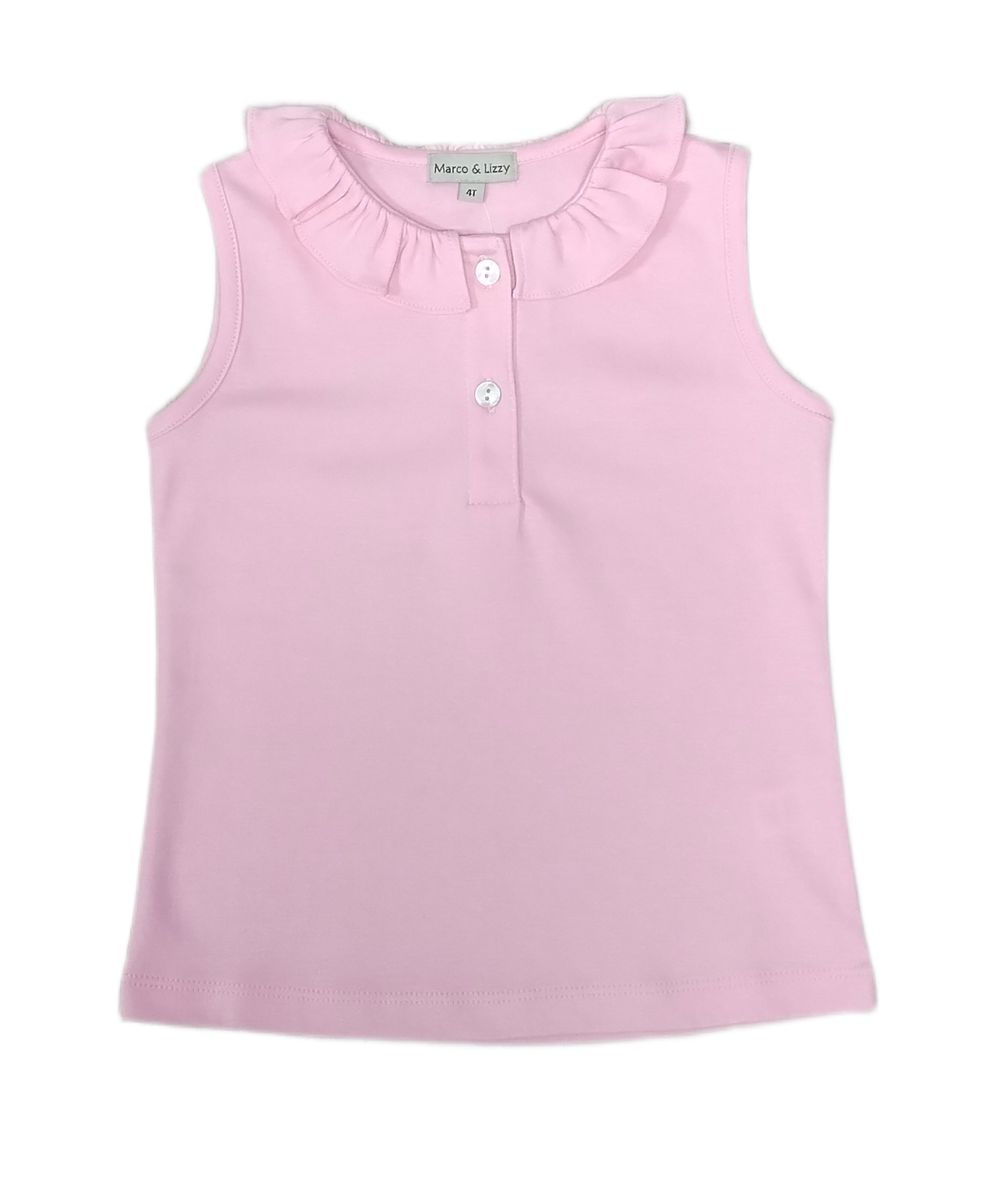 Marco and Lizzy Light Pink Pima Blouse