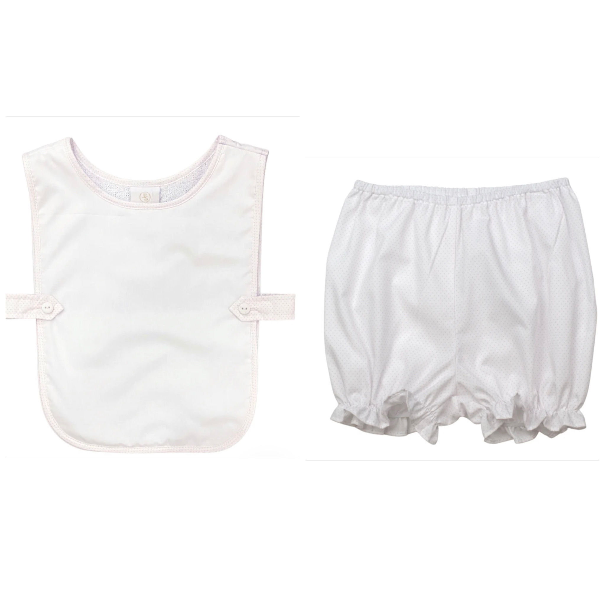 Lullaby Set Pink Dot Celebration Bib and Bloomer Set