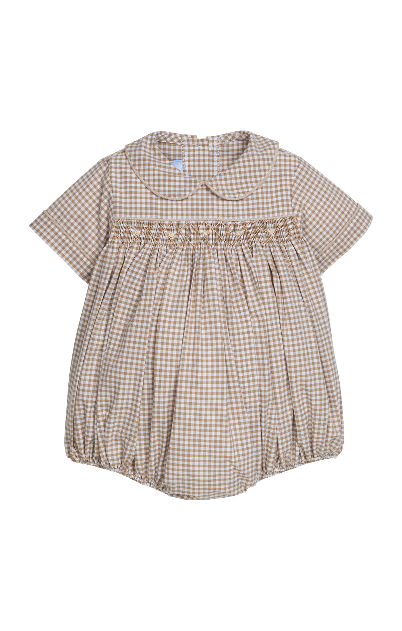 Little English Barrington Bubble in Khaki Gingham