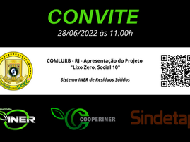 COMLURB - RJ – Agenda Pública de Apresentação do Projeto “Lixo Zero, Social 10”