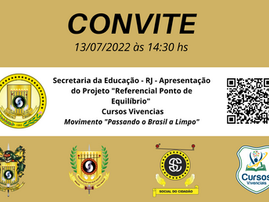Rio de Janeiro – Agenda Pública de Apresentação do Projeto "Referencial Ponto de Equilíbrio"