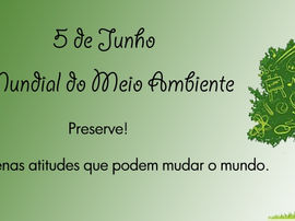 DIA MUNDIAL DO MEIO AMBIENTE