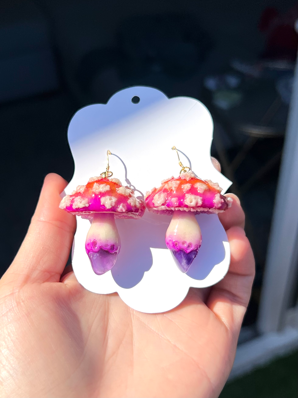 Thumbnail: Amanita Amethyst earrings 