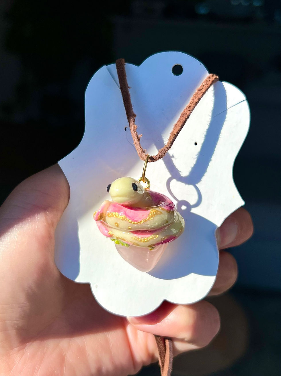 Thumbnail:  Cherry Blossom Pink Snake ( Black Light Effective) 