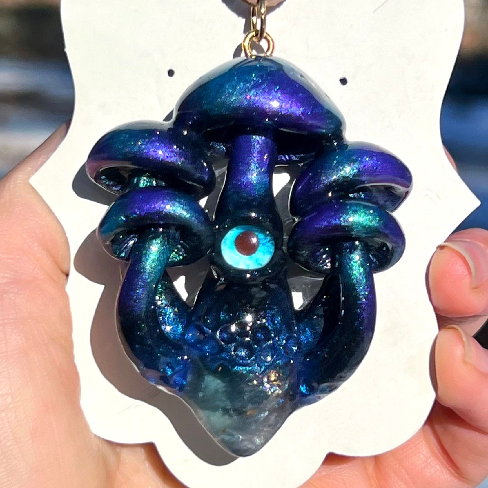 Cluster Goth Galaxy Protection Charm 