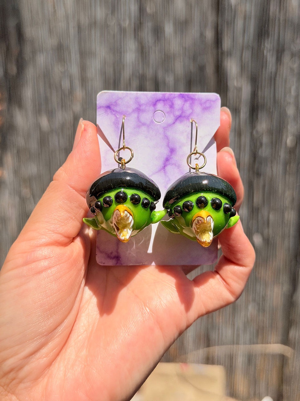 Thumbnail: Alien Boy Earrings  ( inspired by Oliver Tree )