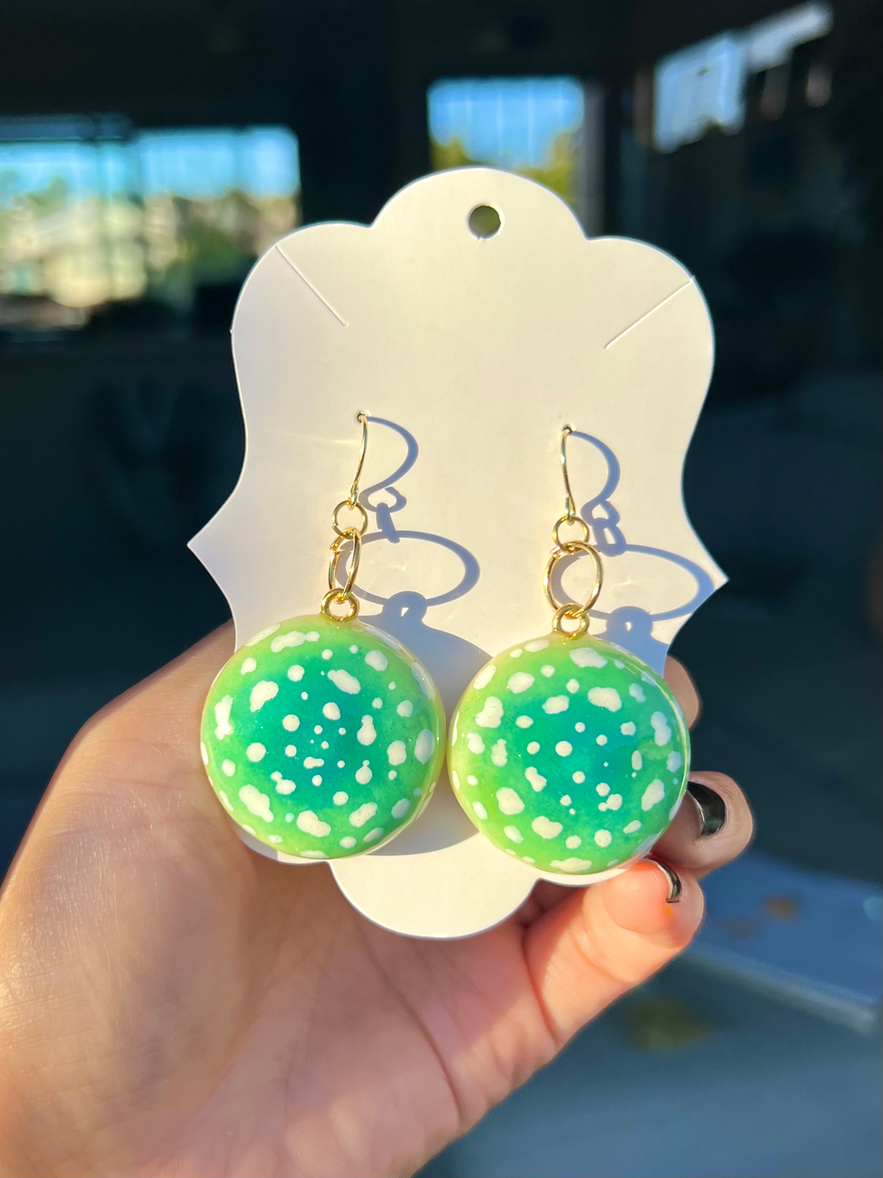 Thumbnail: Mushroom Cap earrings 