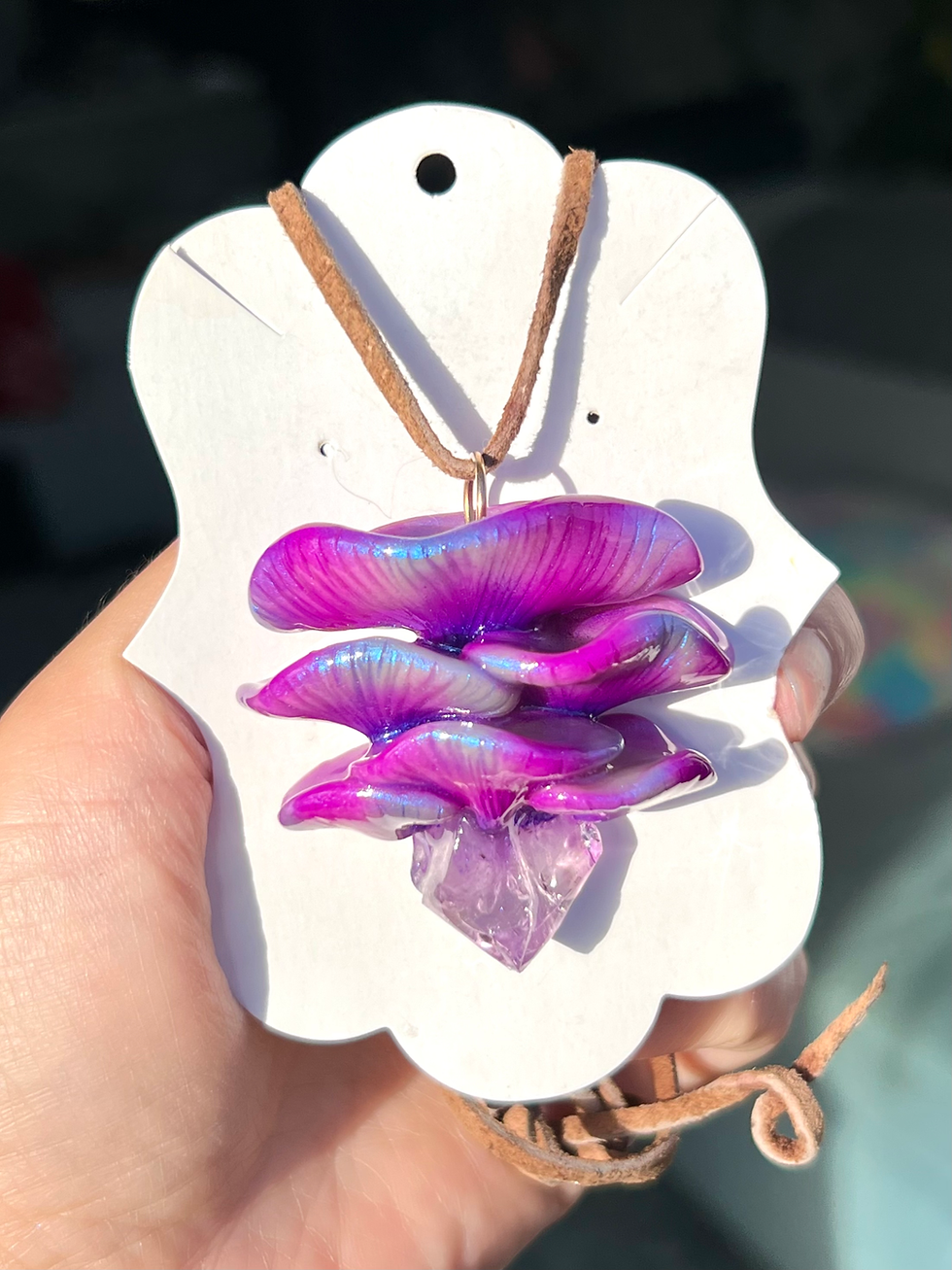 Thumbnail: Warpy  Purple shimmery gills Oyster Mushroom