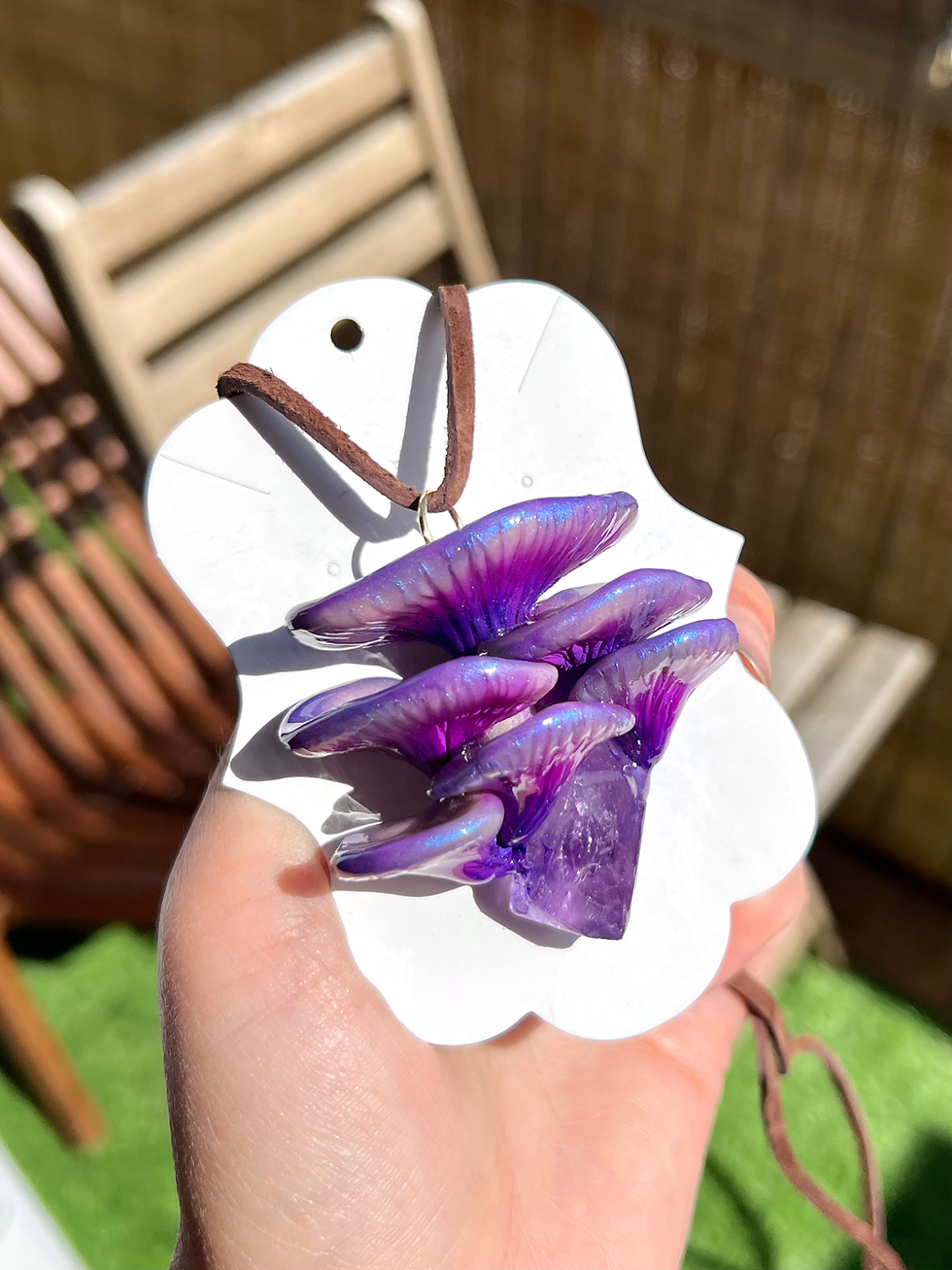 Thumbnail: Purple shimmery gills Oyster Mushroom
