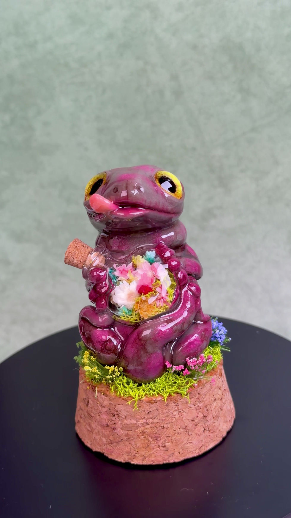 Thumbnail: Custom order for Zack< Table top Spotted pink grey lizard>