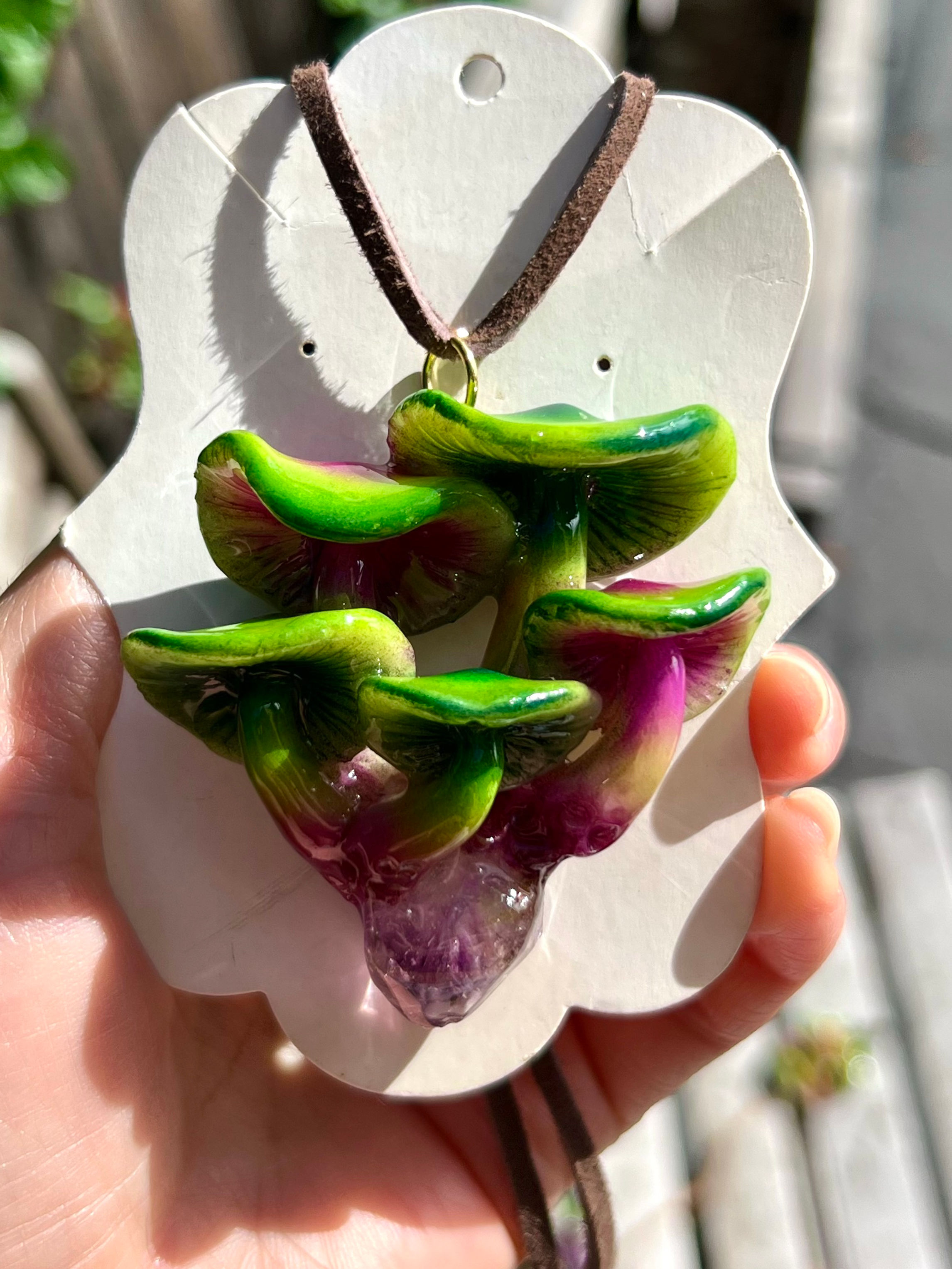 DarkFae Green Purple Cluster