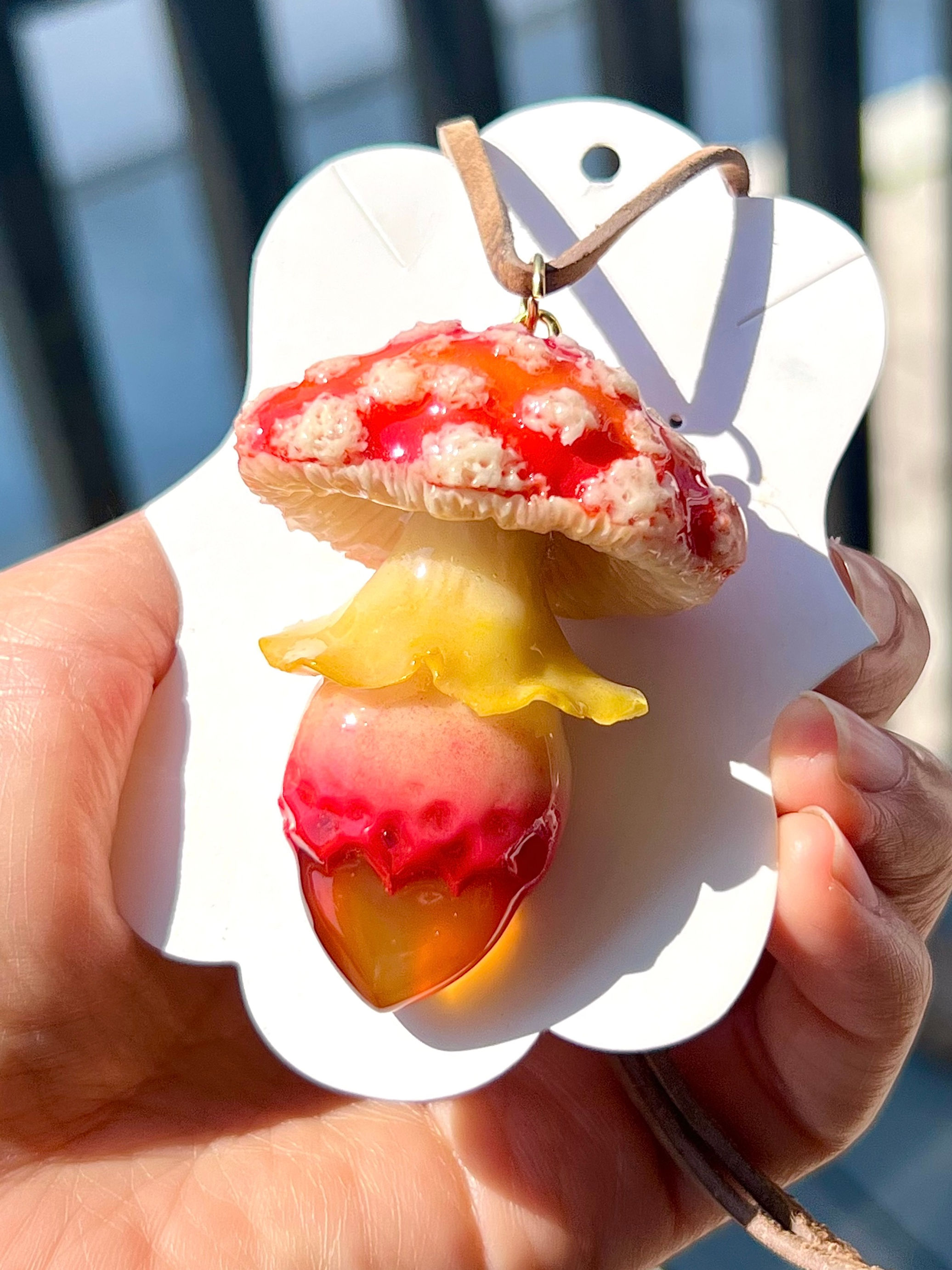 Beautiful Amanita + Carnelian 