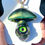 Thumbnail: Goth Green Gold Protection Charm 