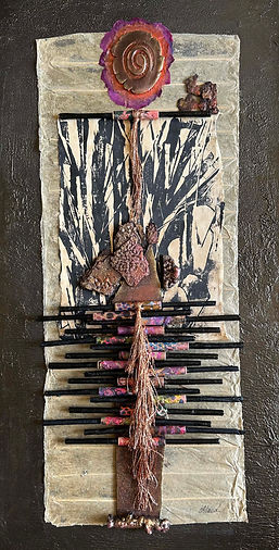 Eternalism Monoprint in Collage
